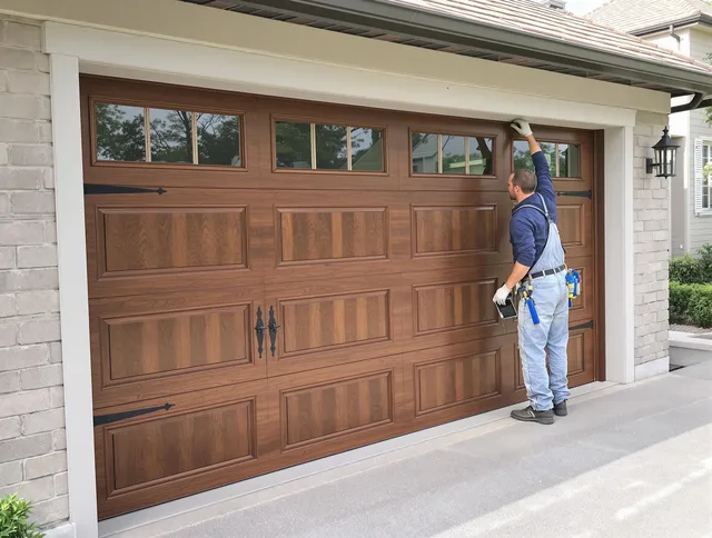 Custom garage door showcase by Oxford Garage Door Repair in Oxford
