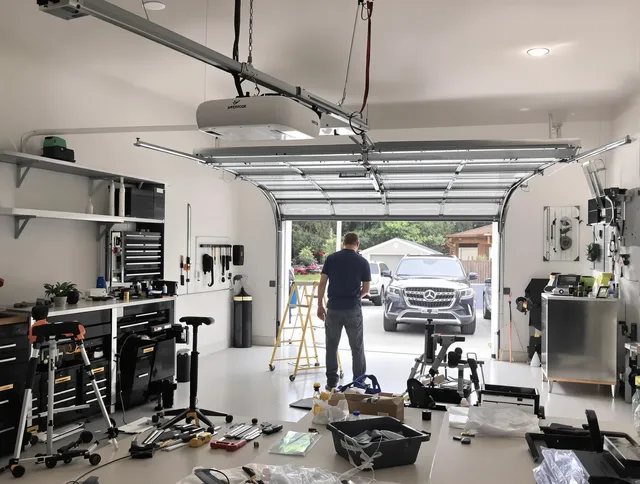 Garage door opener installation by Oxford Garage Door Repair in Oxford