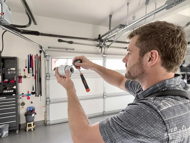 Garage door opener repair service by Oxford Garage Door Repair in Oxford