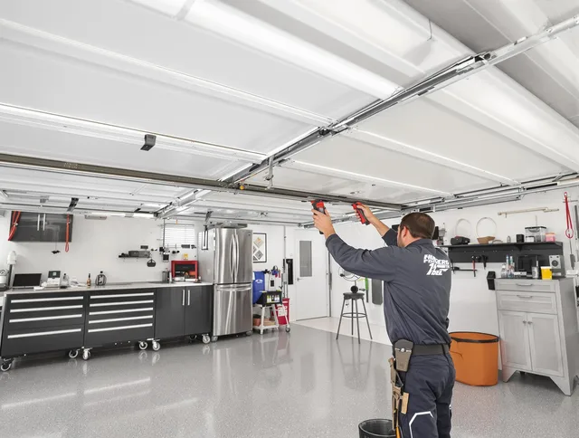 Overhead garage door repair service by Oxford Garage Door Repair in Oxford