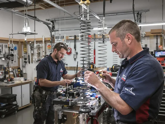Garage door spring repair service by Oxford Garage Door Repair in Oxford