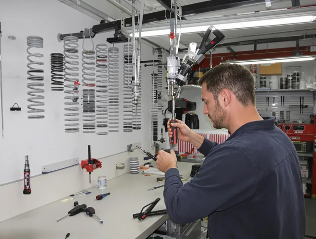 Oxford Garage Door Repair safety certified technician performing precision spring replacement in Oxford